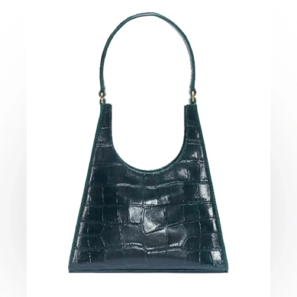 NWT STAUD Rey Bag Ivy Croc Embossed - Picture 2 of 2